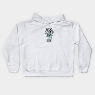 Floral Lightbulb Kids Hoodie